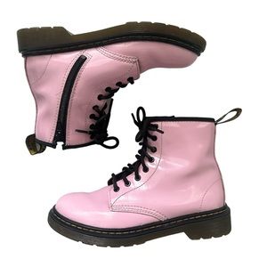 Dr. Marten Light Pastel pink Combat Boots Youth Size 3 Model 1460J